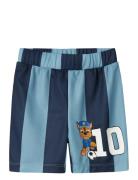 Name It Nmmjakari Paw Nreg Long Poly Shorts Cplg Blå