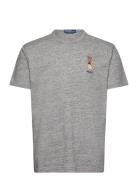Polo Ralph Lauren Classic Polo Bear Slub Jersey T-Shirt Grå