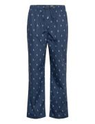 Polo Ralph Lauren Polo Bear Striped Cotton Pajama Pant Blå