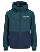 Jack & J S Jjerush Blocking Hood Bomber Noos Mni Marinblå
