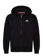 Alpha Industries Basic Zip Hoodie Small Logo Svart