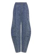 ROTATE Birger Christensen Denim Loose Fit Pants Blå