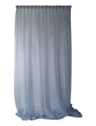 Mimou Sheer Hotel Curtain Double Width Blå