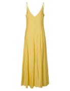 Selected Slfjosella Tiered Ankle Strap Dress Gul