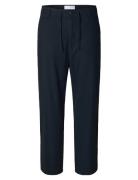 Selected Slh220-Loose Brody Linen Bld Pant Svart