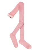 Molo Glitter Rib Tights Rosa