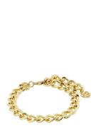 Pilgrim Charm Curb Chain Bracelet Gold-Plated Guld