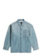 G-Star RAW Boxy Fit Shirt L\S Blå