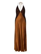 Bardot Estrella Halter Maxi Dress Brun