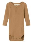Lil'Atelier Nbnnoel Neb Ls Slim Wool Body Lil Brun