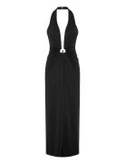 Bardot Alma Plunging Midi Dress Svart