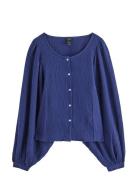 Lindex Blouse Yellena Marinblå