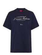 HUGO Vintage Tee_16 Marinblå