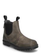 ANGULUS Booties - Flat - With Zipper Khaki Green