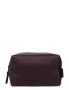 Rains Wash Bag Small W3 Burgundy