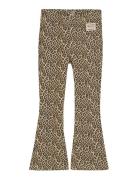 Daily 7 Animal Flared Pants Beige