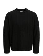 Jack & J S Jjebradley Carter Knit Crew Neck Ln Svart