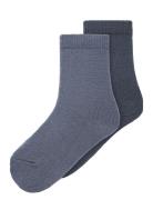 Name It Nmmwakta Wo/Vi 2P Sock Marinblå