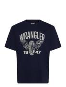 Wrangler Americana Tee Marinblå