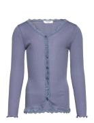 Rosemunde Kids Rkbalta Modal Ls Lace Cardigan Blå