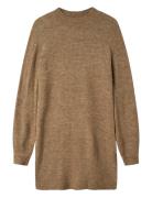 LMTD Nlflodet Ls Short Knit Dress Brun