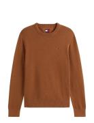 Tommy Jeans Tjm Slim Ess Sweater Ext Brun