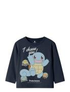 Name It Nmmjumbo Pokemon Nreg Ls Top Box Sky Marinblå