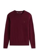 Tommy Hilfiger Pima Org Ctn Cashmere Crew Neck Burgundy
