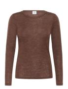 Saint Tropez Garimasz Wool Ls Blouse Brun