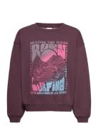 Roxy Lineup Crew Brushed Rg Burgundy