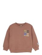 Daily 7 Over D Sweater Artwork Brun