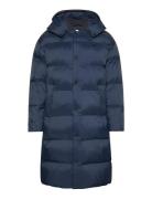 Calvin Klein Jeans Ls Long Length Hooded Nylon Puff Marinblå