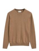 GANT Classic Cotton C-Neck Beige