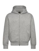 Jack & J S Jcocover Scuba Sweat Zip Hood Sn Grå
