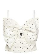 Bardot Vieda Linen Bow Front Top Vit