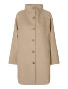 Selected Slfvinni Wool Blend Coat Noos Beige