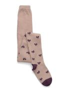 Melton Bows Glitter Tights Beige