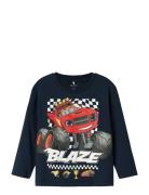 Name It Nmmaman Blaze Ls Nreg Top Vde Marinblå