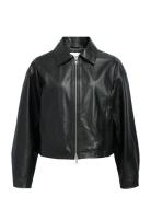 Object Objmira Re Leather Jacket E Au25 Svart