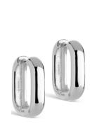 Enamel Copenhagen Hoops, Square 18 Mm Silver