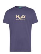 H2O Logo Tee Marinblå