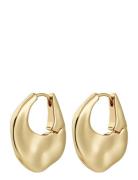 Pilgrim Sense Hoop Earrings Gold-Plated Guld