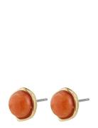 Pilgrim Sense Earrings Gold-Plated/Agate Guld