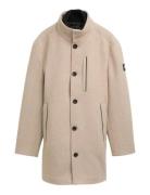 Tom Tailor 2 In 1 Wool Coat Beige