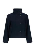 Object Objriki Re Short Jacket Noos Marinblå