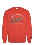 GANT Graphic Sweat C-Neck Orange