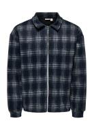 ONLY & SONS Onshendon Loose Ls Zip Overshirt Sweat Marinblå