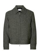 Selected Slhphilip Wool Blend Jkt Noos Grå