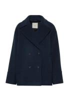 Calvin Klein Pea Coat - Solid Marinblå