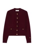 BUSNEL Aria Cardigan Contrast Röd